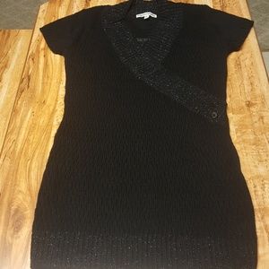 Black sweater dress